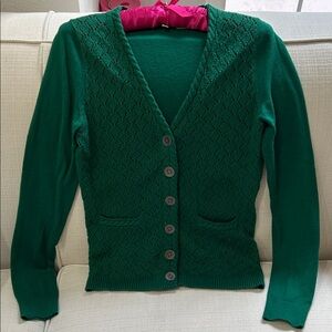 Anthropologie (Moth) Emerald Green Cardigan Sweater (S)
